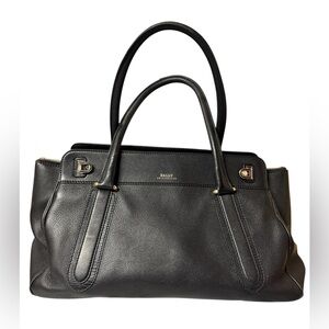 Bally Black Leather Satchel Bag